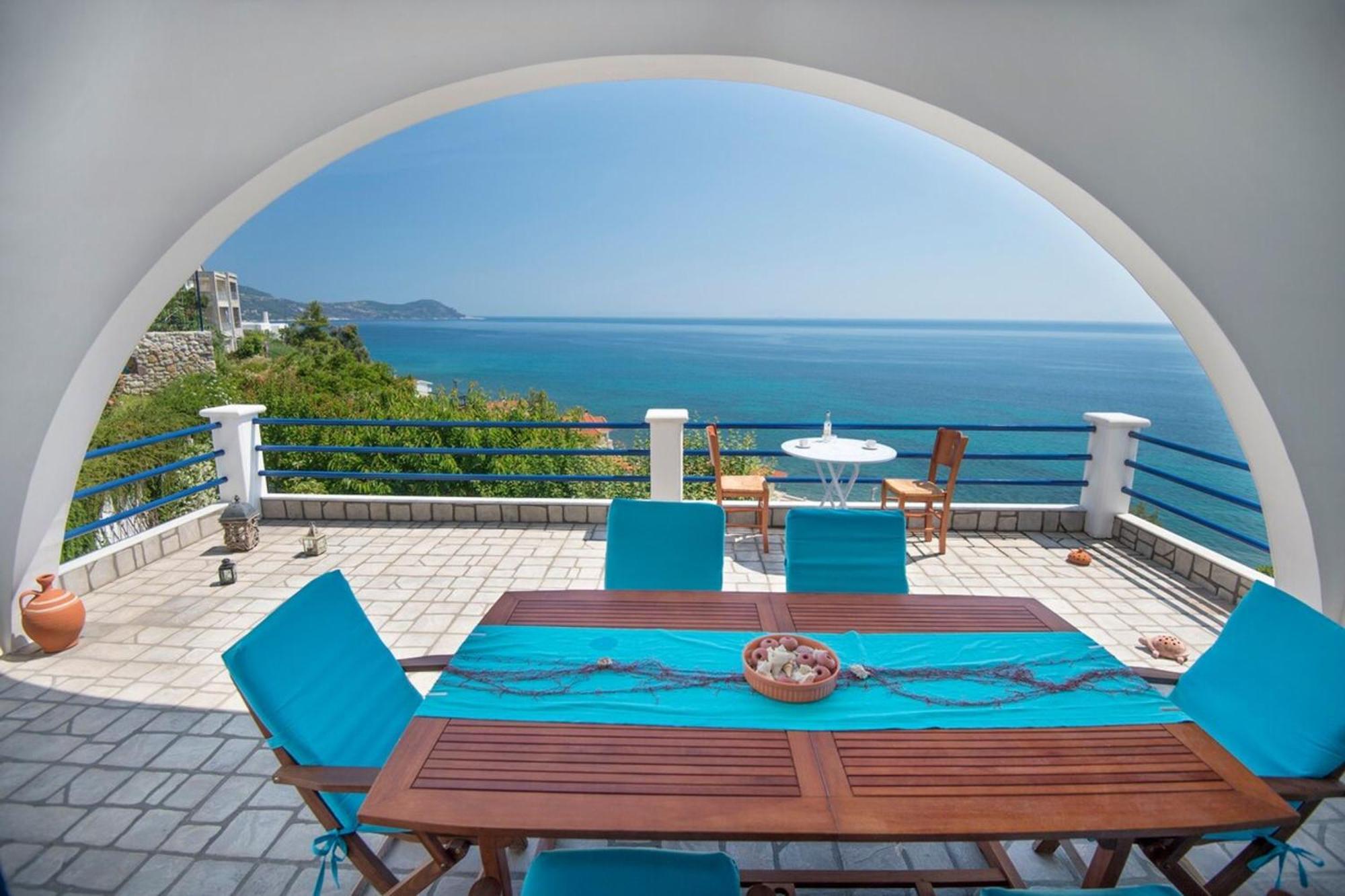 Blue Dream Seaside Villa With Superb Sea Views キミ エクステリア 写真